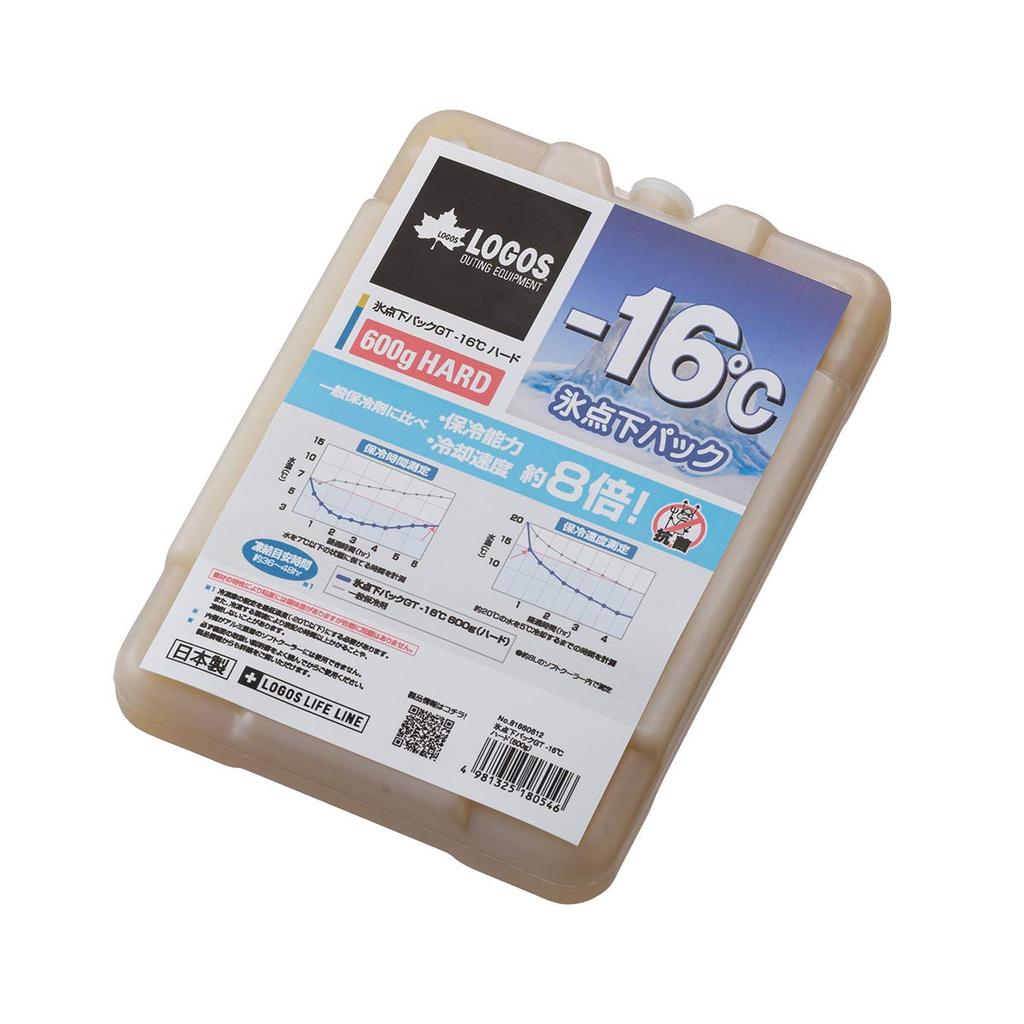 LOGOS Ice Pack GT Minus 16 Degrees Hard 600ml Disaster Preparedness Made in Japan Long-lasting