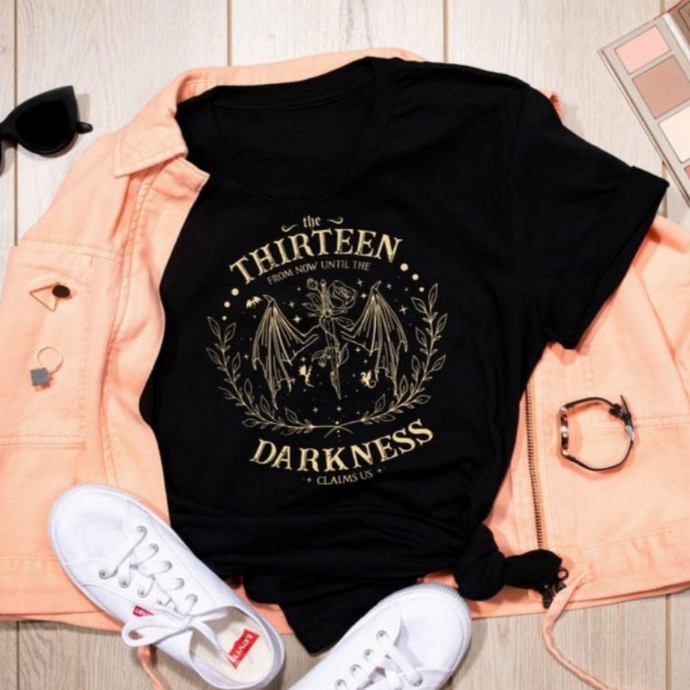 Retro The Thirteen Throne Of Glass Shirt From Darkness Claim Us Tshirt Bookish Gift Unisex Unisex Tees Streetwear New Style