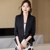 Teluoman Women's Seven-Quarter Sleeve Blazer Jacket