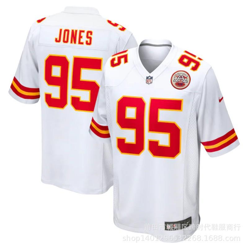 Kansas City Chiefs NFL Koszulka Piłkarska Patrick Mahomes 10 Premium Replika Krótki Rękaw Męska Kibice Odzież Drużyny Sportowej