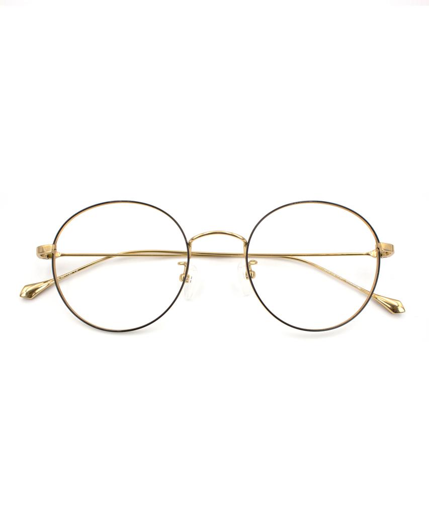 Beullupaegtoli T30 Black&Gold Glasses Blue Light Blocking Glasses