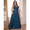 Hluboký výstřih do V, flitry, modré večerní šaty, dámské, elegantní V záda, svatební párty, dlouhé plesové koktejlové šaty