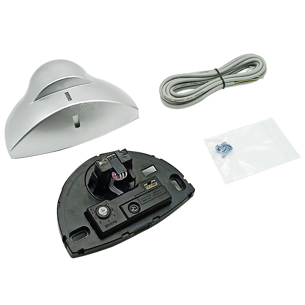 AC12-36V 24.125GHz Wired Microwave Motion Sensor Radar Detector for Automatic Door Elevator Company Supermarket Airport Silver