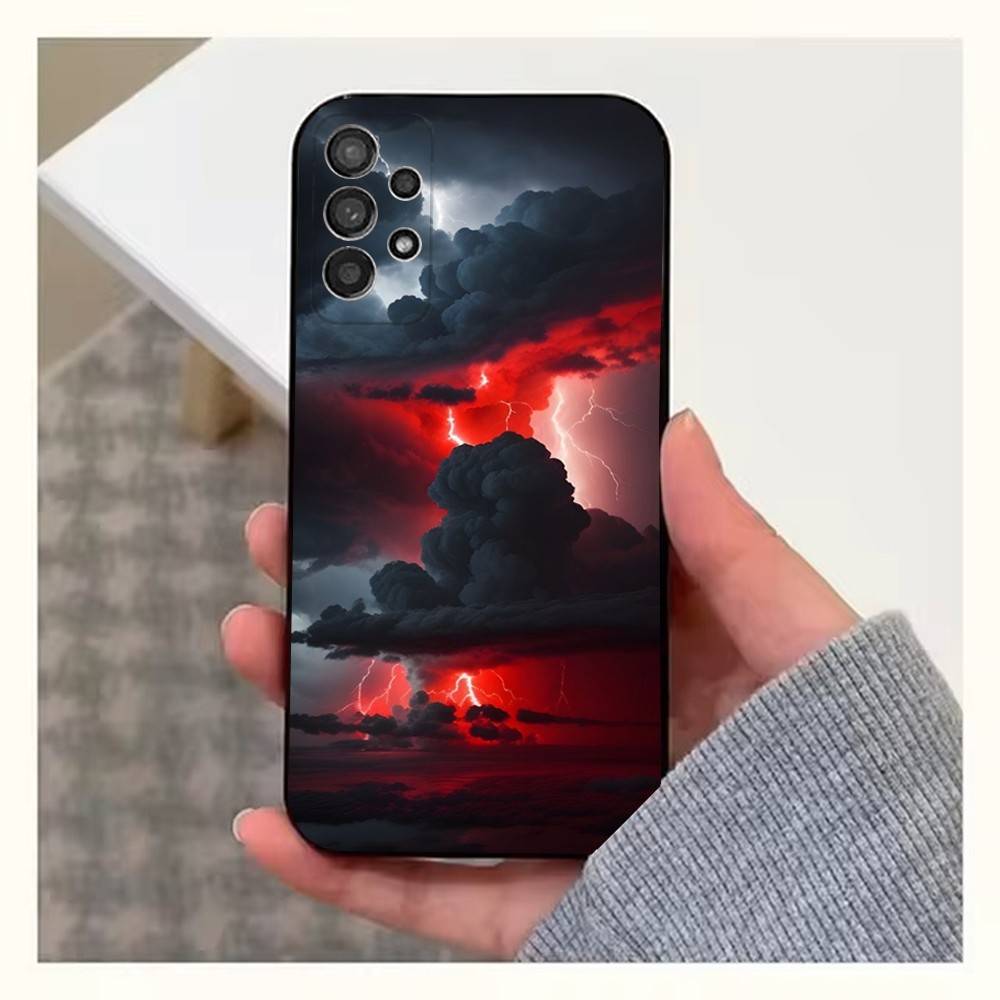

T-Thunderbolt L-Lightning For Samsung S9,S10,S20,S10,S21,S25,S24,S23,Ultra,FE,Plus,Lite,Soft Silicone Black Case SamsungS22plus5G