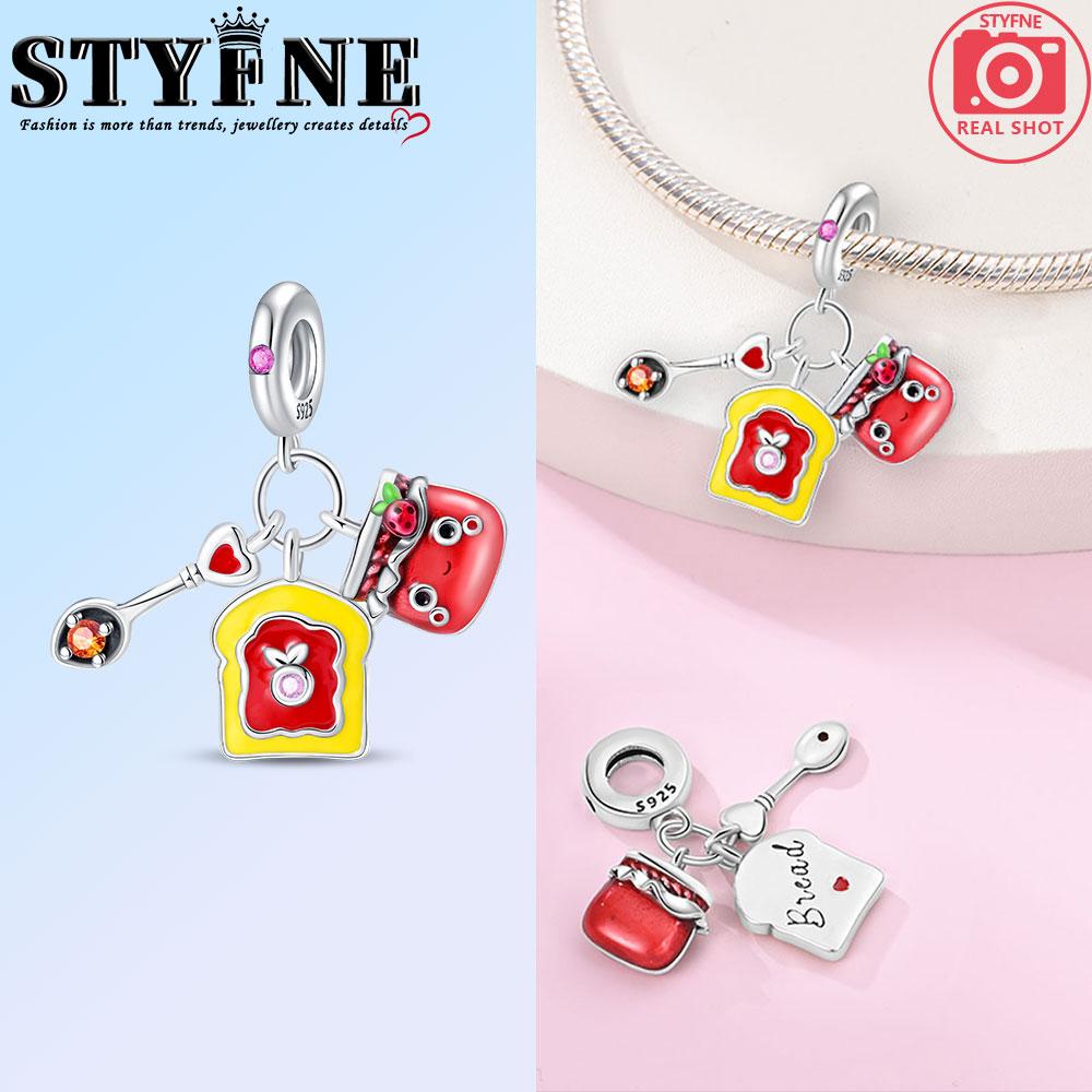 Anniversary Copper Color Breakfast Alarm Clock Beads Exquisite Daily Charms Pendants Fit Original Bracelets Diy Jewelry