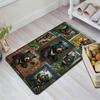 Bear Family Frames Pattern Rug Floor Mat for Living Room or Bedroom Soft and Comfortable Carpet a Gift for Birthday and Holiday.