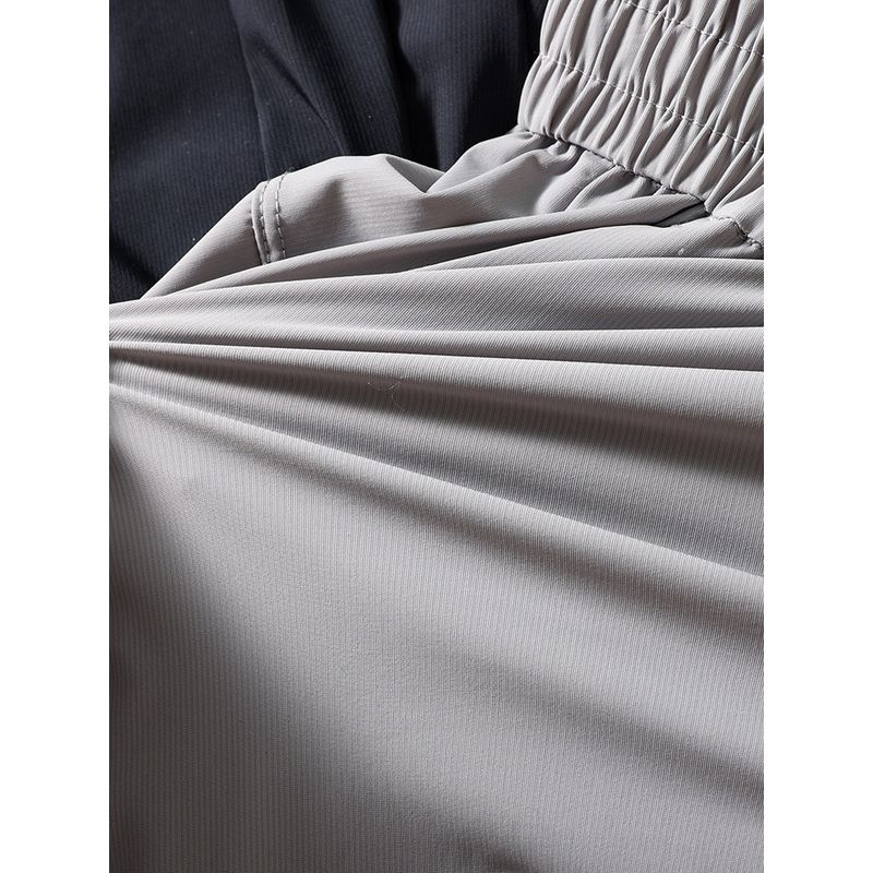Outdoor Sports Ice Silk Cool Feeling High Elastic Straight Quick-Dry Pants Men's Summer Thin Pants Foreign Trade Men's Casual Trousers