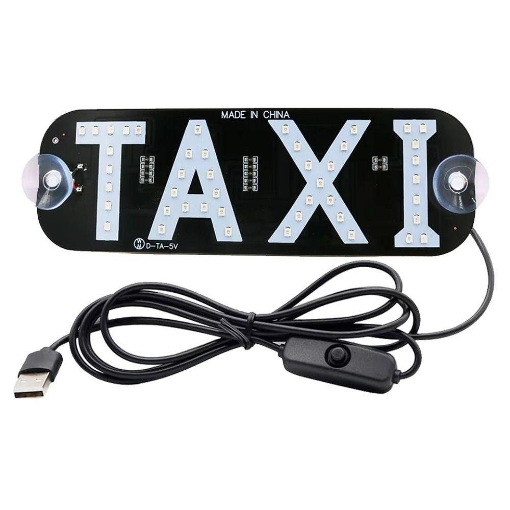 Multi-Color Taxi Led Indicator Light T-A-X-I Taxi Led Light Auto Indicator Lamp  Car Accessory