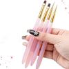 4pcs Nail Liner Brush and Dotting Pen Set Nails Art Brushes for Skilled Woman