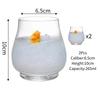 Big Belly Glass Cup Creative Closed Cocktail Glasses Cups Cold Brew Glass Cups Transparent Whiskey Glasses Cup Bar Kitchen Tools