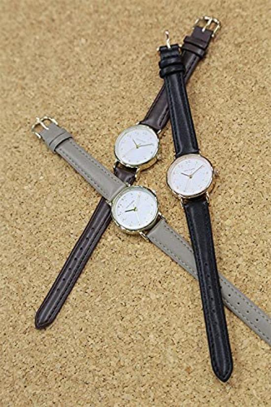 SUN FLAME made in Japan Watch, Simple Round Case Design, Quartz Analog Movement