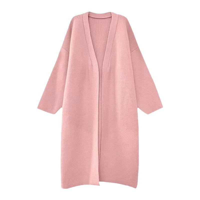 Fall and Winter Women's Sweater Premium Sense Long Sweater Loose Design Niche Lazy Windbreaker Cardigan Jacket Tops