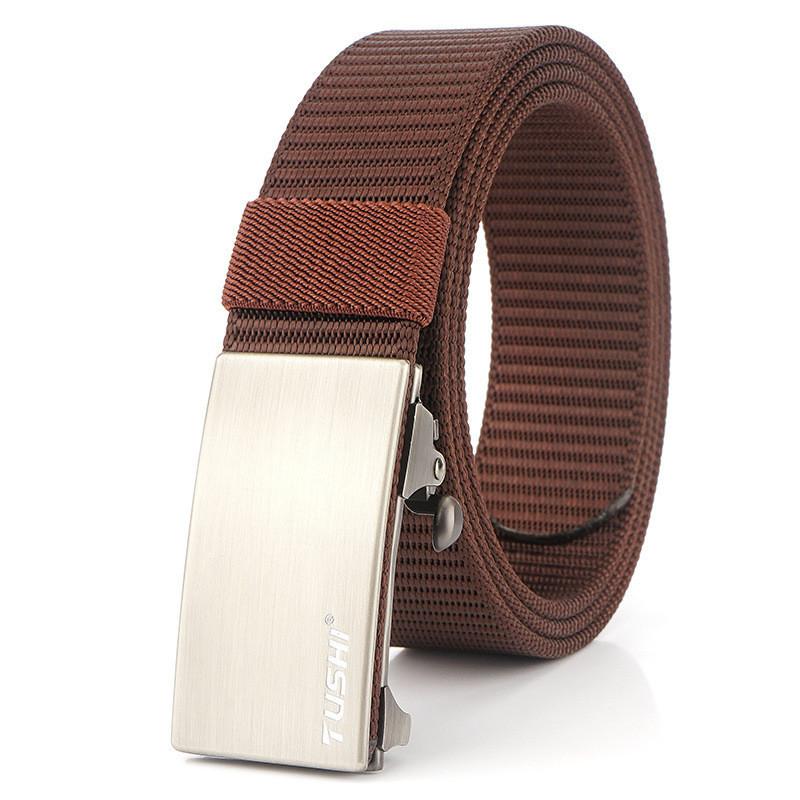 Unisex Belt Versatile And Slimming With Metal Buckle Belt Paired With Jeans