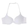 Fashion Sexy Solid Color Bra With Steel Ring Hanging Neck Front Buckle Gathered Beautiful Back Bra