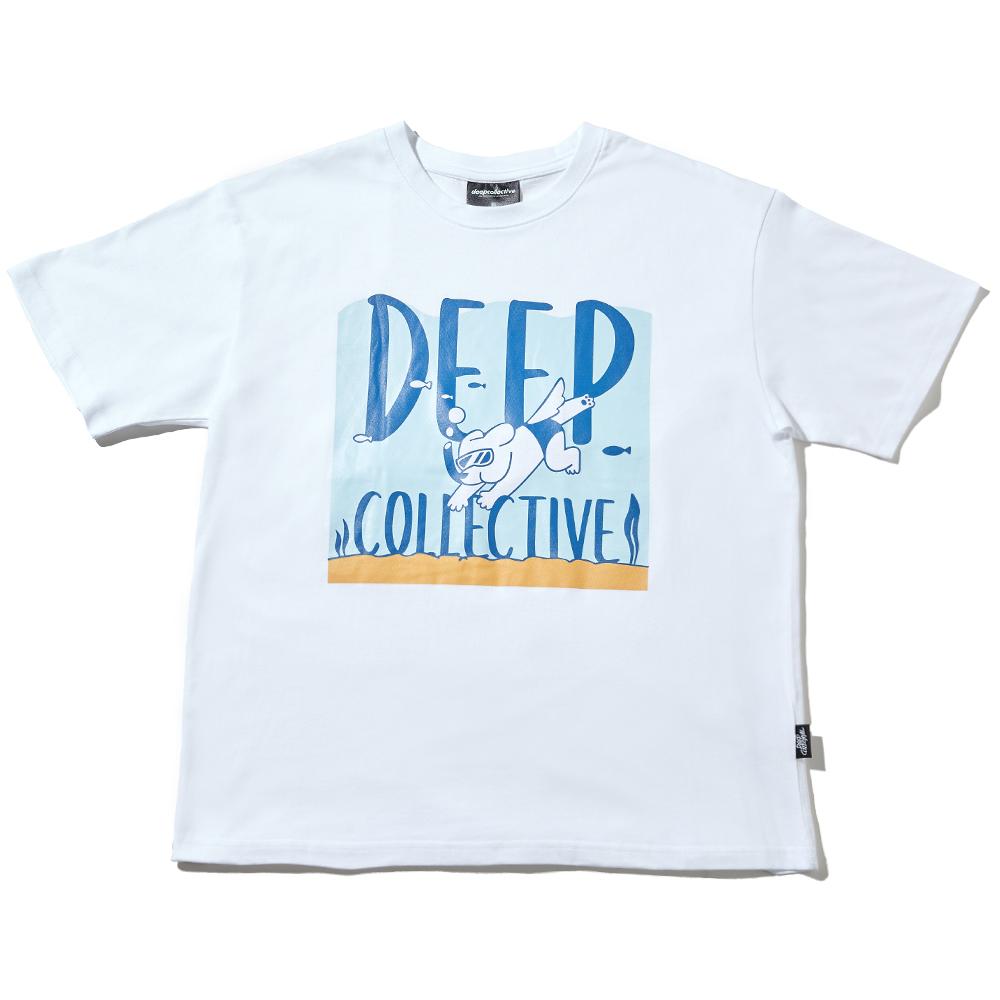 Футболка с коротким рукавом Deep Collective T2 Snorkeling Logo_Белая White/M