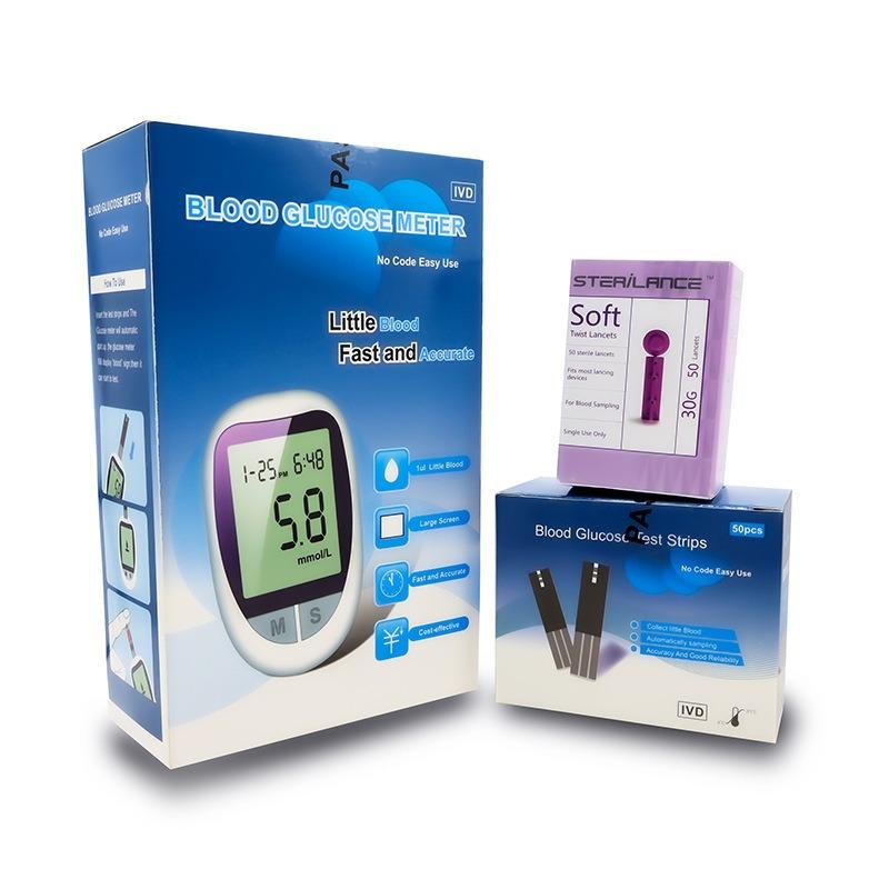 Blood glucose meter Household blood glucose detector measures hyperglycemia Medical blood glucose meter Tester set Fully automatic