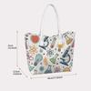 Cute Science Pattern Shoulder Tote Bag for Daily Use