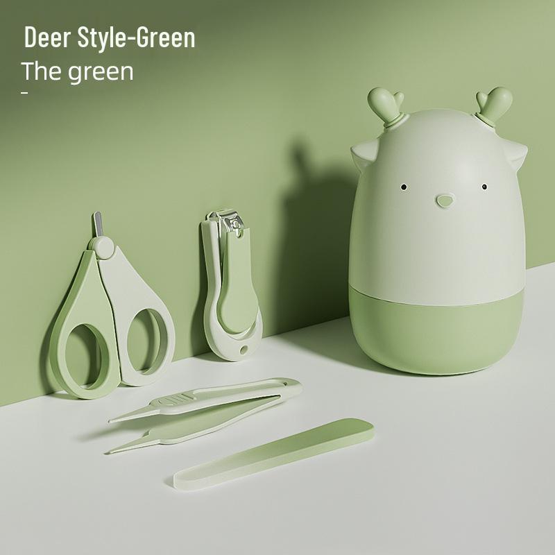 Children's Stainless Steel Nail Clipper Set with File & Small Scissors