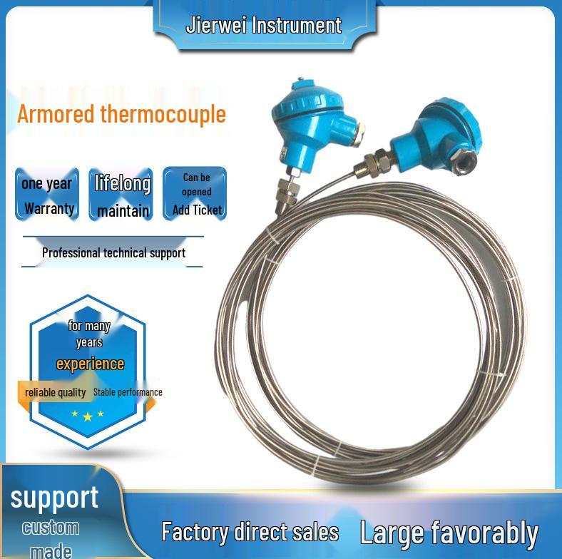 

Взрывозащищенный огнестойкий бронированный термопарный преобразователь температуры для газа и жидкости