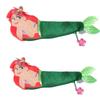 Adorable Ariel Mermaid Plush Pen Pouch For Kids, Soft And Comfortable Fabric, Perfect Storage For Pens, Coins And Small Items