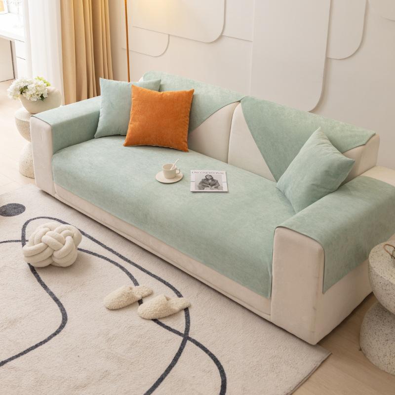 Waterproof Sofa Cushion Anti-Scratching Four Seasons Universal Non-Slip Modern Simple Solid Color Pet Urine-Proof Sofa Cover Backrest Towel