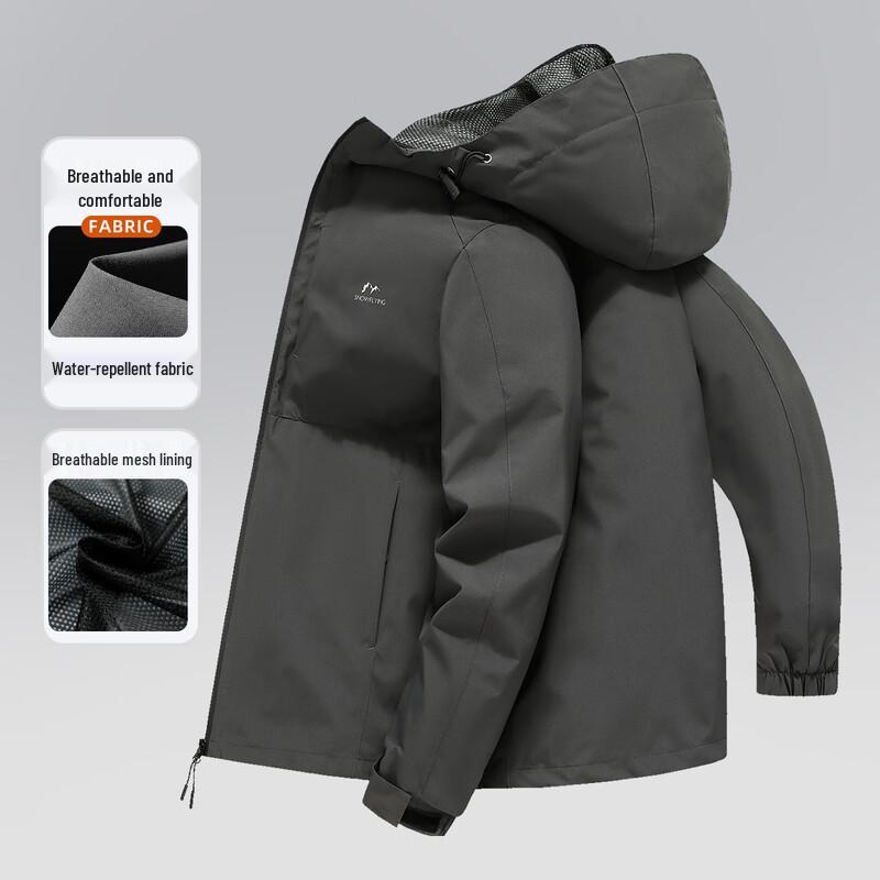 

Xuezhongfei Унисекс Осенне-зимняя куртка софтшелл с капюшоном для активного отдыха 190