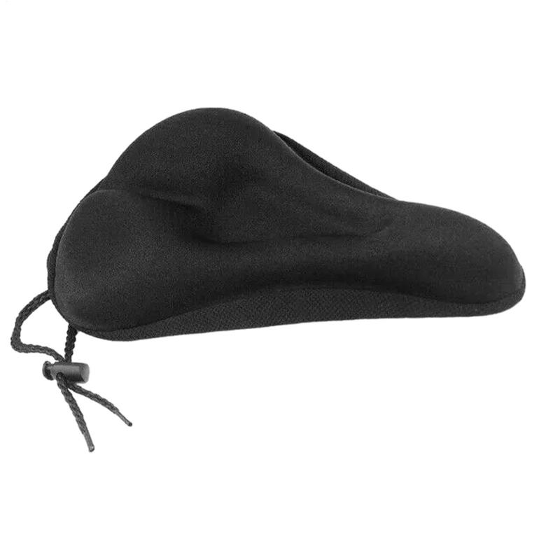 bicycle Seat Cushion Soft Saddle Pad Cycling Comfortable Seat Shock Absorbing Cushion Silicone Pad for Indoor Outdoor Cycling