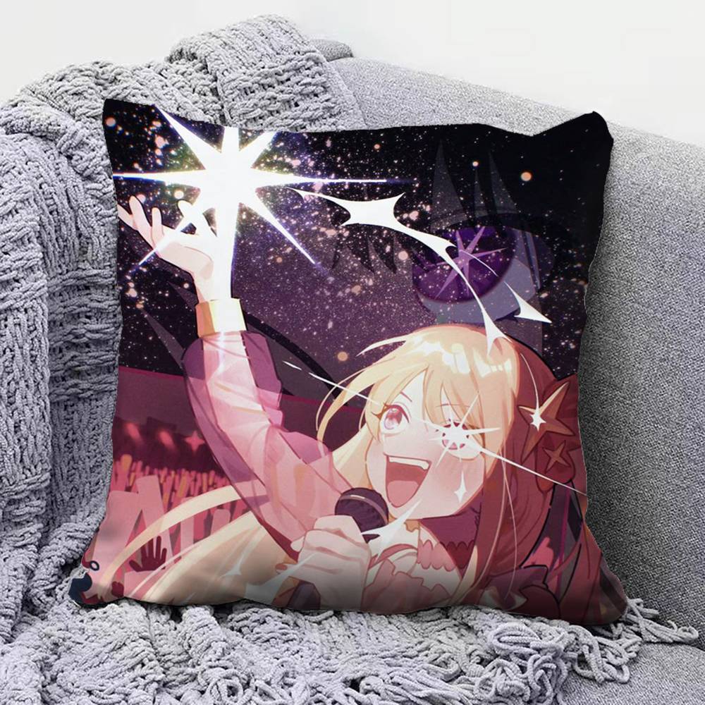 Ai Hoshino Oshi No Ko Anime Girl Pillow Covers Home Sofa Cushion Covers and Aecorative Custom