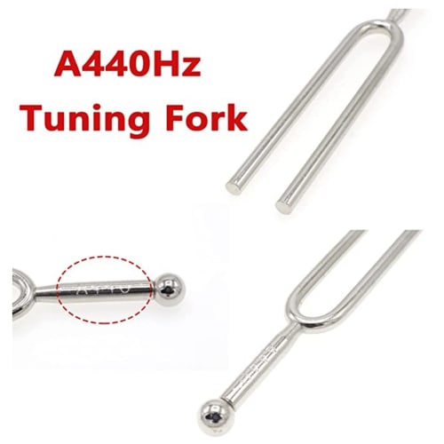 Chaksy 440Hz Tuning Fork, Standard Pitch Tuning Fork Set for Guitar Violin Tuning, Music Tuning Accessories