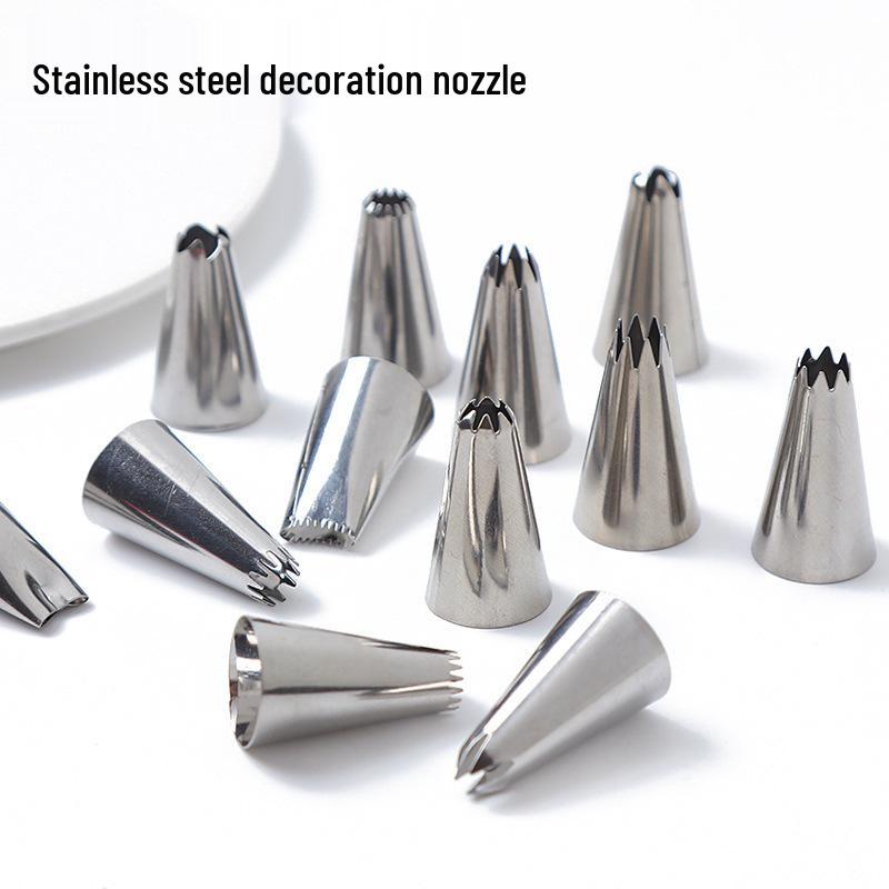 304 Stainless Steel Piping Tips Baking Cream Extruder Kit