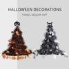 New Halloween Witch Hat with Pumpkin and Tassel Decoration for Yard Gates