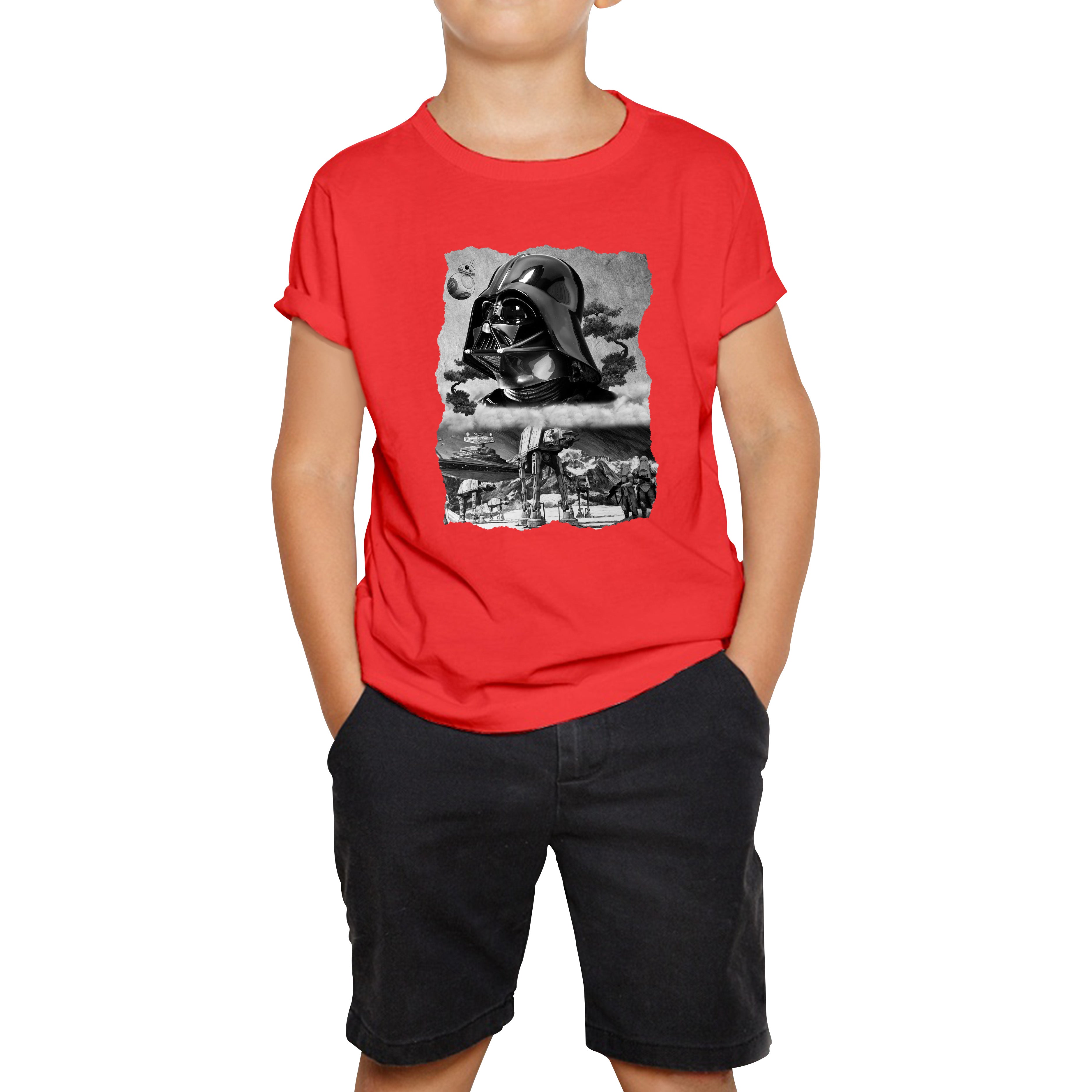 The Force Is Strong With This One Vintage Poster Graphic Movie Series Kids Tee 140