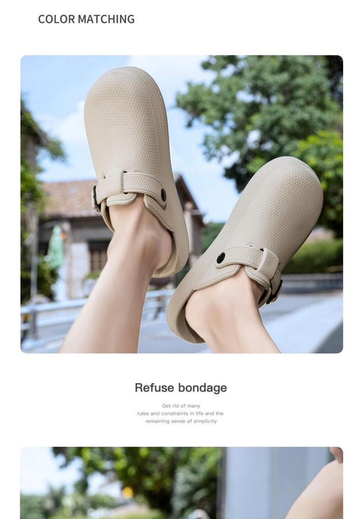 Unisex 2025 Summer Non-slip Closed-toe Outdoor Slippers in Birkenstock Style