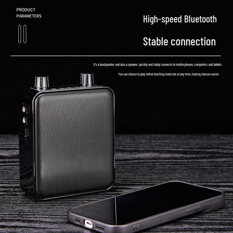 BeeAmplify: Wireless Bluetooth Microphone & Loudspeaker for Teachers, Portable Classroom & Public Address System with Playback