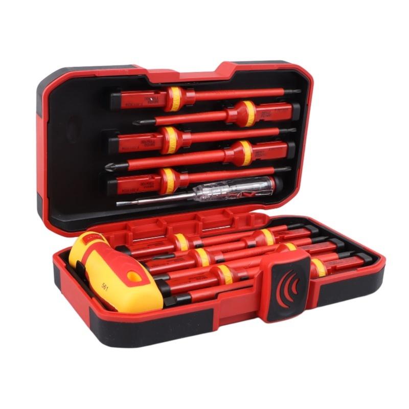 Premium Insulated Screwdrivers Set Insulated Professional Electricians Slotted Crossed Screwdriver Set For Repairing