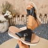 Thick-Soled Women Slippers  New Open-Toe Sandals Buckle Thick-Soled Shoes Lightweight Platform Slippers Slides Women