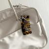 Alloy Acrylic Keyring Comb Double Purpose Hair Tool Sturdy Construction Hair Grooming Keychain For Daily Essential