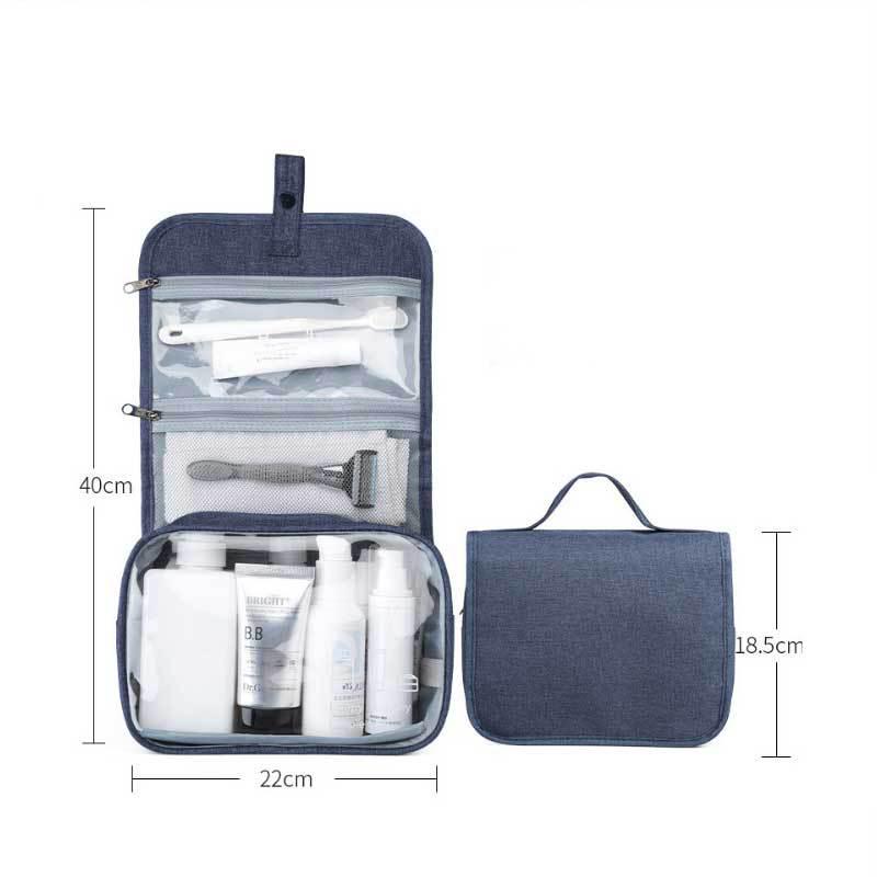 Waterproof Toiletry Bag - Large Capacity Wet/Dry Separation for Travel - Unisex Business Trip Makeup Storage with Custom Logo Option