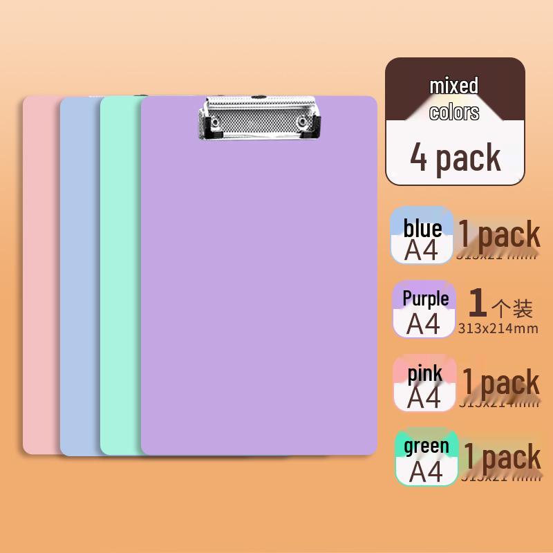 Morandi A4 Clipboard with Strong Clip for Writing, Office, and Meeting Notes