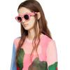 Y2K Luxury Designer Bubble Big Frame Round Sunglasses Vintage Punk Pink Shades for Women Men
