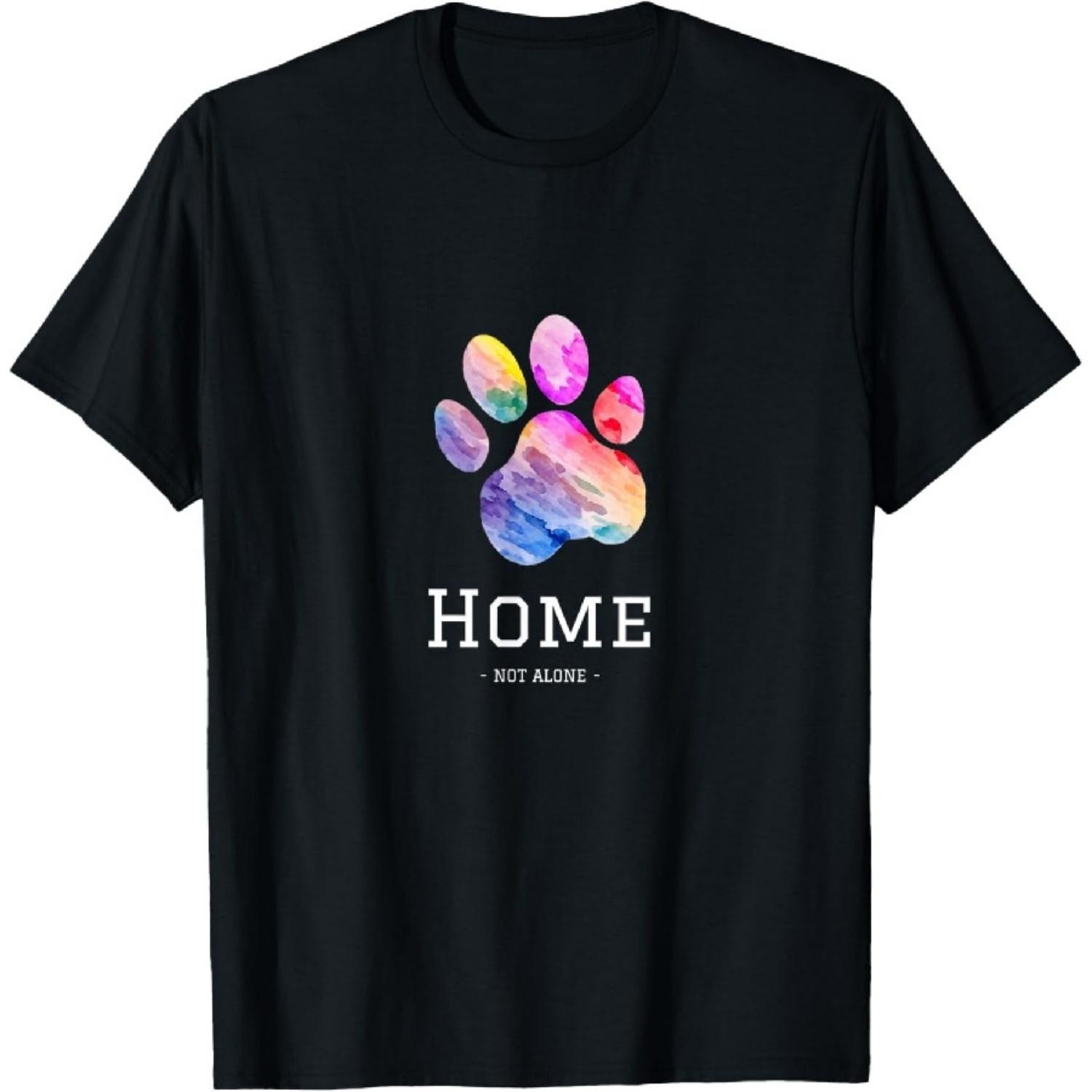 

Home not Alone dog cat pet T-Shirt XXXXXL чорний