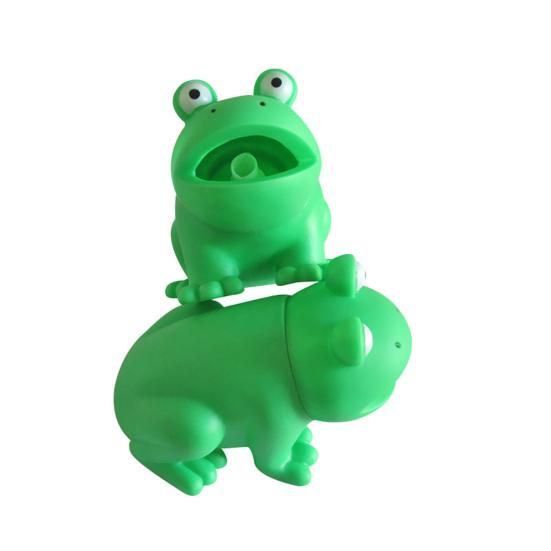 Hundespielzeug, interaktives Hunde-Kauspielzeug mit Geräuscheffekt, Cartoon-Frosch-förmiges Haustier-Zähnereinigungsspielzeug, Heimtierbedarf