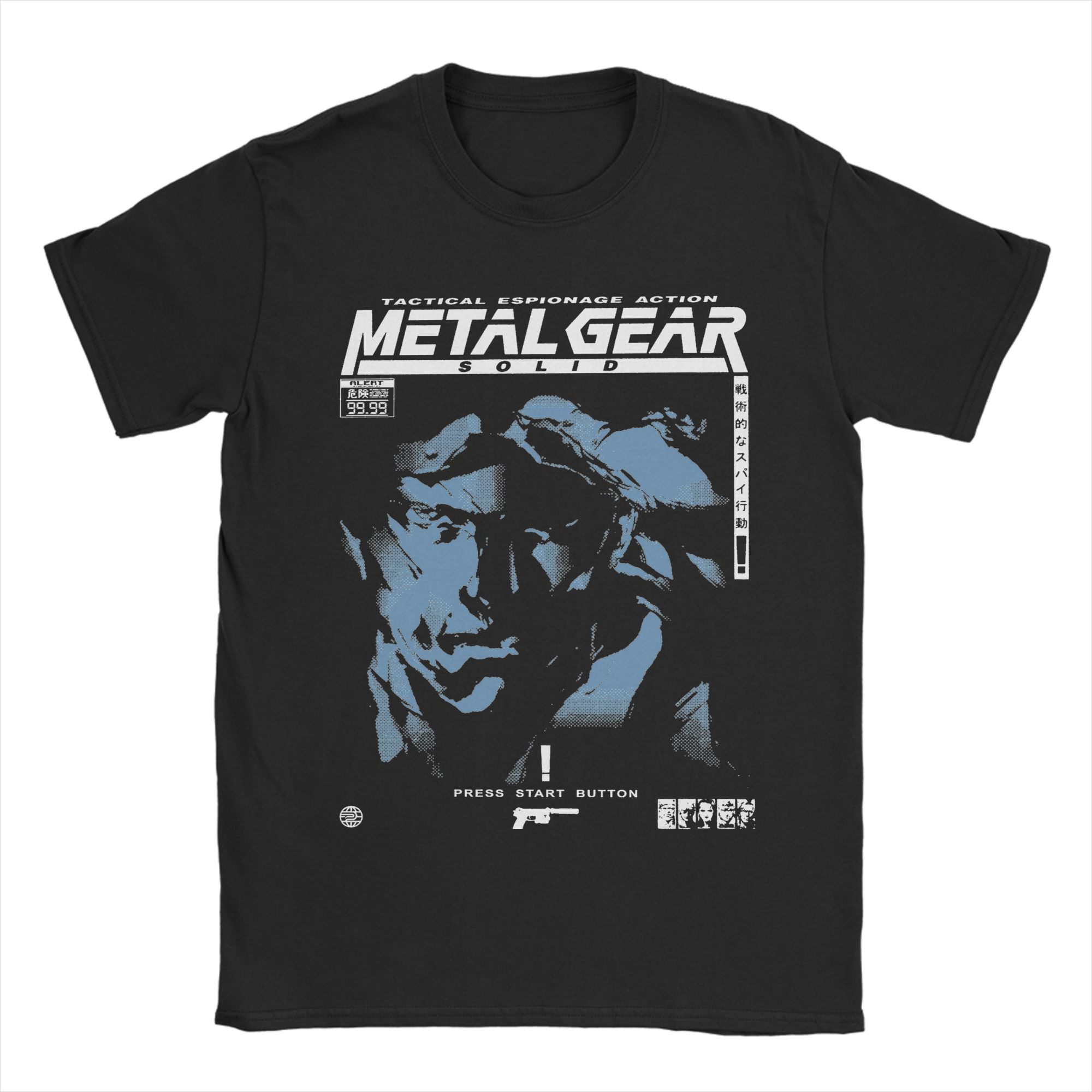 

Men Metal Gear Solid V Phantom Pain T Shirts 100% Cotton Tops Crazy Short Sleeve O Neck Tee Shirt Summer T-Shirts 4XL
