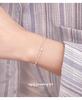 Cui Yan S925 Sterling Silver Korean Five-Pointed Star Bracelet for Women – Trendy Simple Design with Crushed Silver Beads.
