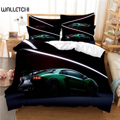 Roadster Bettwäsche-Set Bettbezug-Set 3D-Bettwäsche Digitaldruck Bettwäsche Queen-Size-Bettwäsche-Set Modisches Design