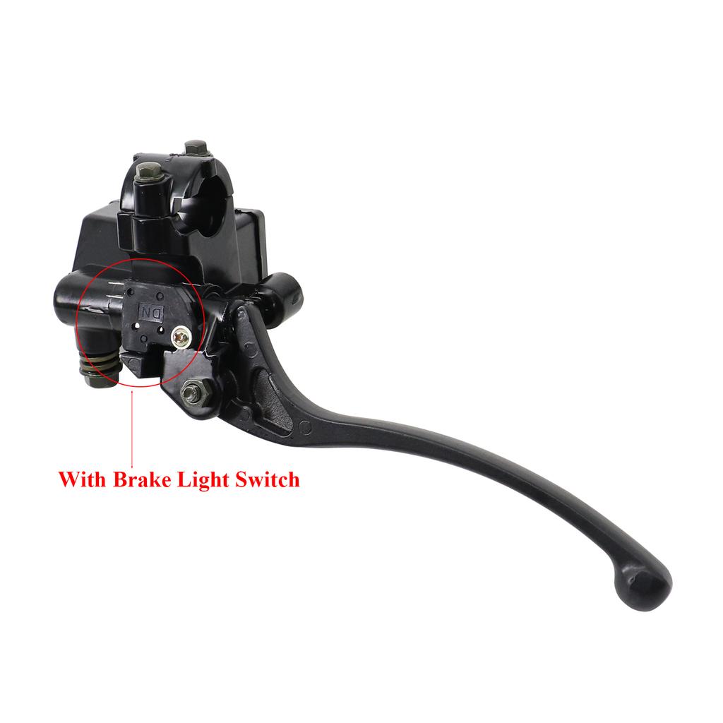 Universal 22MM Motorcycle Right Brake Clutch Master Cylinder Reservoir Levers For Honda TRX 250 300 350 450 FourTrax Rancher 500