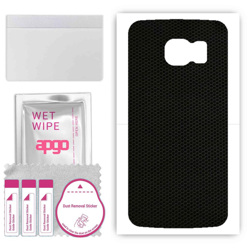 apgo Protective Skin Sticker for the back compatible with Samsung Galaxy S6 G920, Wrap Film, Foil, Vinyl - Pattern Matrix