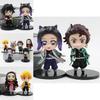 Adorable Demon Slayer Tanjiro Nezuko Pvc Figures 6-pack 8.5cm Anime Merchandise