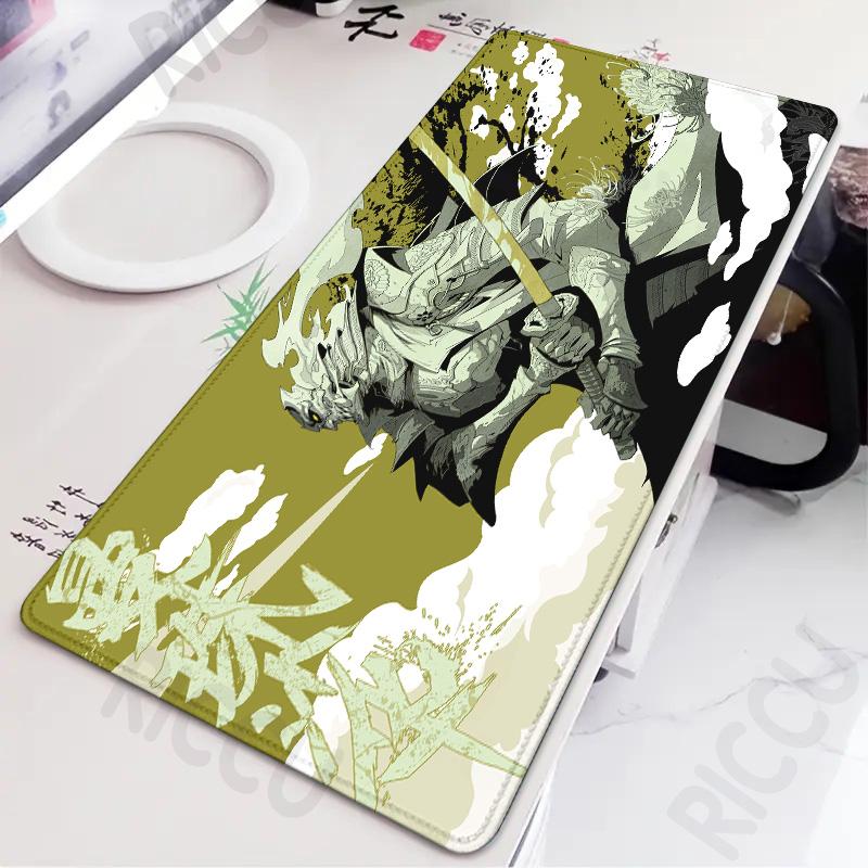 PC peripherals Japan samurai Gaming MousePad XXL red spider lily Anime Gamer Cabiner Keyboard Desktop Mat Carpet Rubber Mousepad