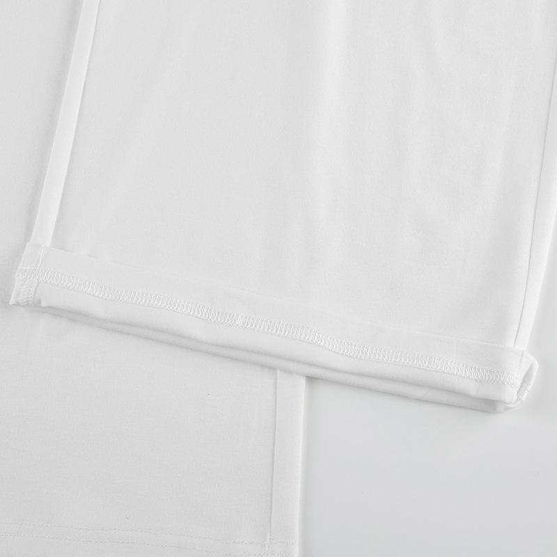 Dámské základní volné ležérní kalhoty s rovnými nohavicemi jarní móda ležérní šněrovací jednobarevné kalhoty s elastickým pasem